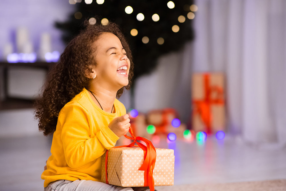 Girl With Present